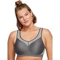 Glamorise High Impact Underwire Sports Bra - Grey