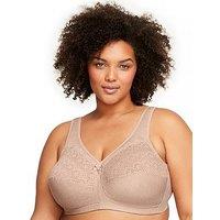 Glamorise Magiclift Non Wire Moisture Control Bra - Beige