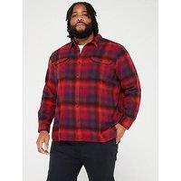 Levi'S Big & Tall Jackson Worker Checked Shirt - Red