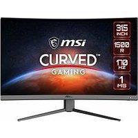 Msi G32Cq4 E2 32In - Qhd - 165Hz - 1Ms - Hdr Ready - Amd Freesync Premium - 1500R Curved Gaming Monitor