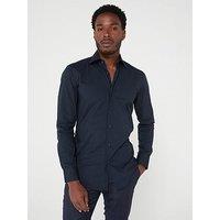 Boss Hank Kent Slim Fit Shirt - Dark Blue