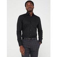 Boss Hank Kent Slim Fit Long Sleeve Shirt - Black