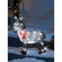 Three Kings Dominic The Donkey Battery Operated Outdoor Acrylic Christmas Light - 34 Cm