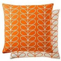 Orla Kiely Small Linear Stem Cushion - Persimmon