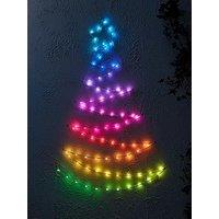 Very Home 113 Cm Wall Mounted Colour Changing Outdoor Led Christmas Tree With Remote Control