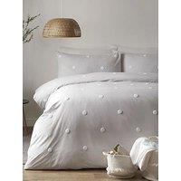 Appletree Dot Garden 100% Cotton Duvet Cover Set - Grey