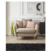 Very Home Lisa Fabric Cuddle Chair - Natural - Fsc Certified