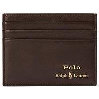 Polo Ralph Lauren Gld Fl Cc Card Holder - Brown