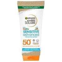 Garnier Ambre Solaire Spf 50+ Sensitive Advanced Kids Hypoallergenic Sun Cream Lotion 175Ml
