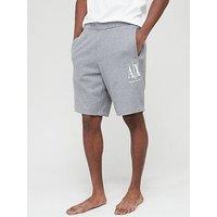 Armani Exchange Ax Logo Jersey Shorts - Grey