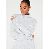 V By Very Cosy Seam Detail Cropped Roll Neck