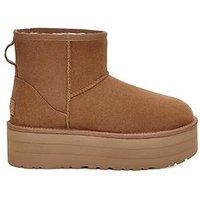Ugg Classic Mini Platform Ankle Boots - Chestnut