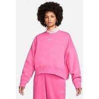 Nike Phoenix Over-Oversized Crewneck Sweatshirt - Pink