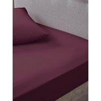 The Very Collection Non-Iron 180 Thread Count Extra Deep 32 Cm Fitted Sheet