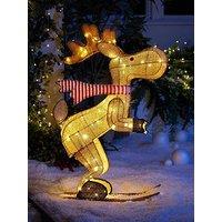 Very Home 90 Cm Skiing Reindeer Outdoor Christmas Light