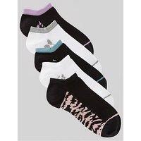 Everyday 5 Packtrainer Socks With Printed Sole - Black