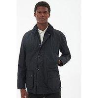 Barbour Ashby Wax Corduroy Collar Jacket - Black