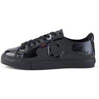 Kickers Tonvi Lacer Patent Leather Shoe - Black