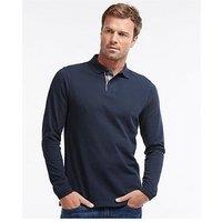 Barbour Essential Long Sleeve Sports Polo Shirt - Navy