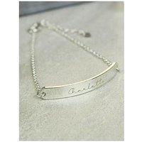 The Personalised Memento Company Personalised Silver Tone Id Bracelet