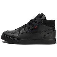 Kickers Youth Tovni Hi Double Tongue Leather High Top School Shoe