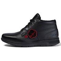 Kickers Youth Kelland Leather Lace Boot School Shoe