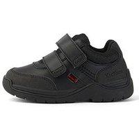 Kickers Stomper Mid Leather School Shoe