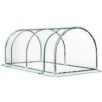 Outsunny Tunnel Greenhouse Green Grow House Steel Frame Garden Outdoor 200 X 100 X 80Cm