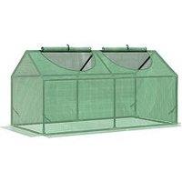 Outsunny Mini Ground Greenhouse With Observation Windows