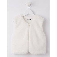 Lucy Mecklenburgh X V By Very Faux Fur Gilet - Winter White
