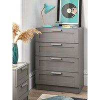 Everyday Taryn Children'S 4 Drawer Chest - Grey