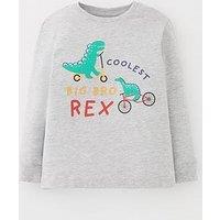 Mini V By Very Boys Coolest Big Brother Long Sleeve T-Shirt - Grey