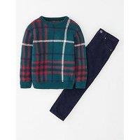 Lucy Mecklenburgh X V By Very Check Jumper And Jeans Set - Multi