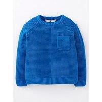 Mini V By Very Boys Knitted Jumper - Cobalt Blue