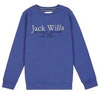 Jack Wills Boys Script Sweatshirt - True Navy