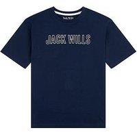 Jack Wills Boys Collegiate Oversized T-Shirt - Navy Blazer