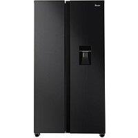 Swan Sr156110Di 91Cm Wide, Total No Frost, American -Style Fridge Freezer With Water Dispenser - Dark Inox