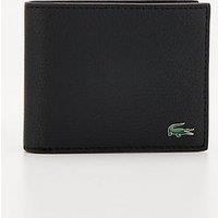 Lacoste Faux Leather Billfold Wallet - Black