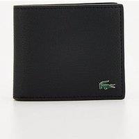 Lacoste Faux Leather Billfold With Coin Pocket Wallet - Black