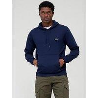Lacoste Core Fleece Overhead Hoodie - Dark Blue