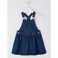 Mini V By Very Girls Denim Pinny Dress - Blue