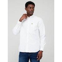 Lacoste Long Sleeve Oxford Shirt - White
