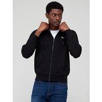 Lacoste Core Fleece Zip Through Hoodie - Black