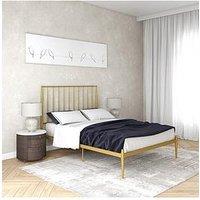 Dorel Home Giulia Modern Double Metal Bed Frame - Gold - Double