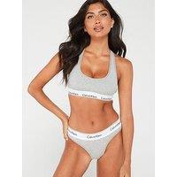 Calvin Klein Modern Cotton Thong - Grey