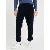Tommy Hilfiger Cargo Corduroy Cuffed Trousers - Navy