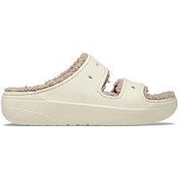 Crocs Classic Cozzzy Sandal - Bone/Mushroom