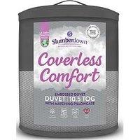 Slumberdown Coverless Comfort Embossed Waffle 10.5 Tog Duvet - Grey