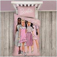 Barbie Figures Single Duvet Cover Set - Multi