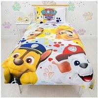 Paw Patrol Splodge Single Panel Duvet Cover Set - Multi